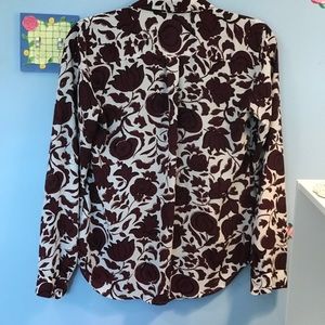 Button down floral print